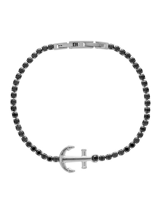 U.S. Polo Assn. Ανδρικό Βραχιόλι από Ατσάλι 21cm