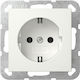 Gira Single Power Socket White
