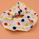 Scrunchies Pua Elastic Pentru Păr Alb