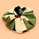 Scrunchies Εμπριμέ Λαστιχάκι Μαλλιών Πράσινο