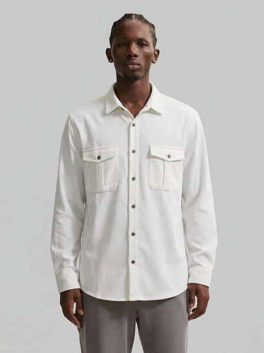 Long Sleeve Linen Shirt White