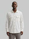 Long Sleeve Linen Shirt White