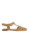 Γυναικείες Μπαλαρίνες Slingback σε Καφέ Χρώμα