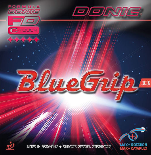 Donic Ping Pong Racket Rubber in Red Colour 60704