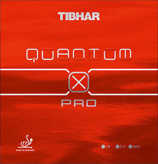 Tibhar Quantum X Pro Racket Rubber Ping Pong In Black Color 47548