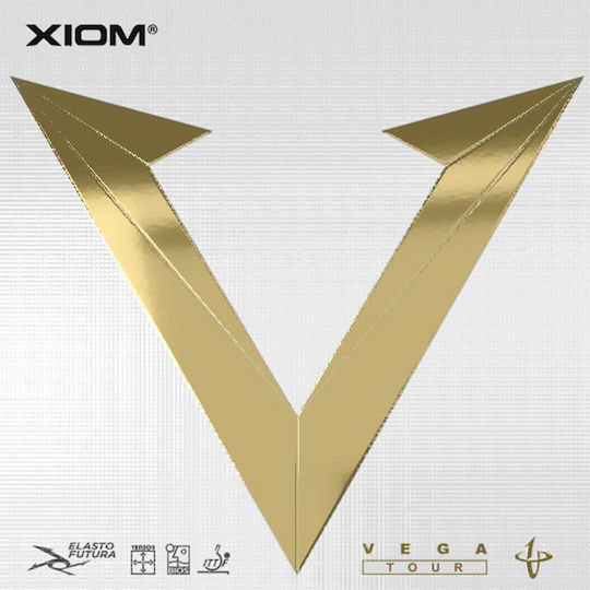 Xiom Vega Λάστιχο Ρακέτας Ping Pong σε Μαύρο χρώμα 136652