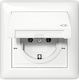 Gira Single Waterproof Power Socket White
