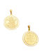 Gatsa Pendant Kids Charm Double Sided with Virgin Mary in 9K Gold 0082-9