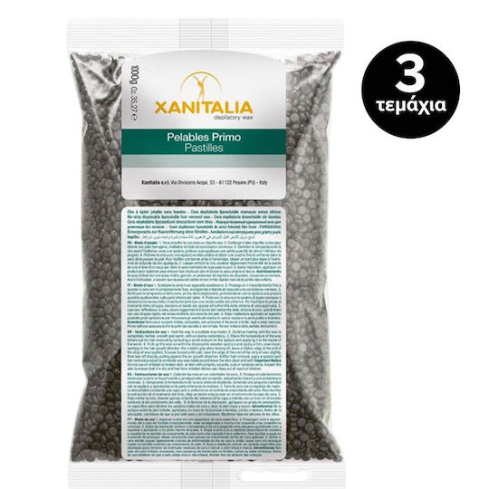 Xanitalia Brasilian System Hair Removal Wax Pearls For Sensitive Skin 1000gr 3 Pieces
