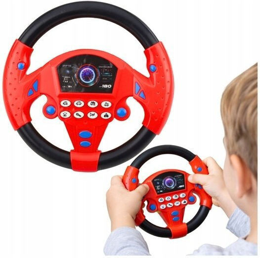 Lean Toys Interactive Steering Wheel with Lights and Sounds