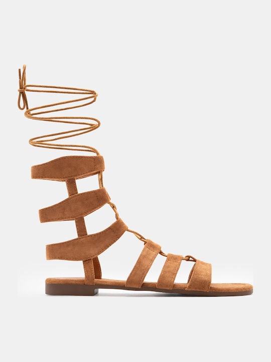 Women's Flat Sandals Brown