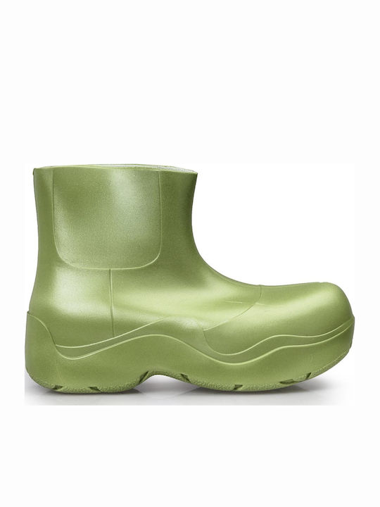 Women's Green Wellies