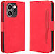 Multiple Cards Wallet Red (Oppo Reno15 F)