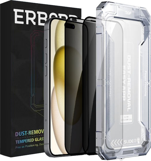 Erbord Erbord Privacy Displayschutzfolie für iPhone 15