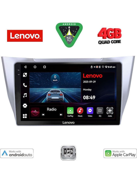 Lenovo Car Audio System for Lexus RX300 2003-2008 Bluetooth USB WiFi GPS Apple CarPlay Android Auto with 10" Touch Screen