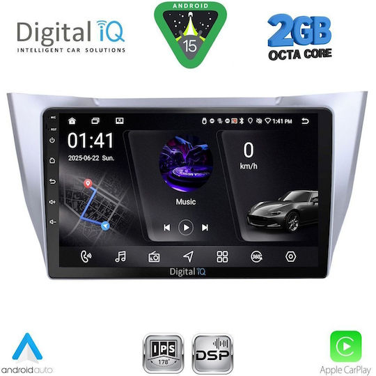 Digital IQ Ηχοσύστημα Αυτοκινήτου για Lexus RX300 2003-2008 (Bluetooth/USB/WiFi/GPS/Apple-Carplay/Android-Auto) με Οθόνη Αφής 10"