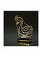 World of Wood Led Kids Decorative Lamp Swan With Crown White 20x16cm