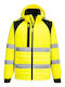 Portwest Μπουφάν Εργασίας Ανακλαστικό Softshell με Επένδυση Fleece Κίτρινο