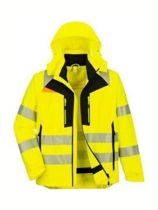 Portwest Reflektierende Arbeitsjacken für Winter Gelbe