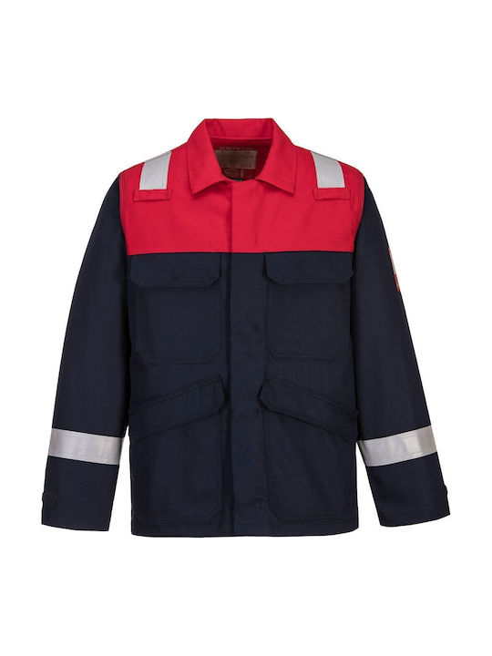 Portwest Μπουφάν Εργασίας Ανακλαστικό Navy Μπλε