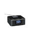 Lenco Dab+ Fm Стерео Часовник Радио Bluetooth Безжично Зареждане Черен