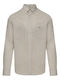 Long Sleeve Striped Beige Shirt