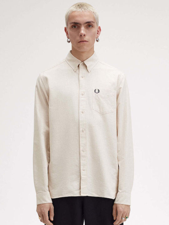 Fred Perry Μακρυμάνικo Βαμβακερό Πουκάμισο σε Κ...