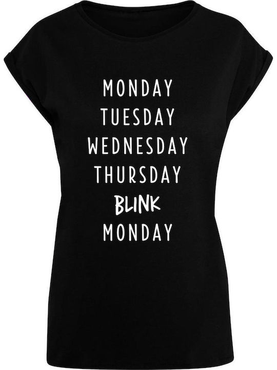 Mister Tee Damen T-Shirt Schwarz