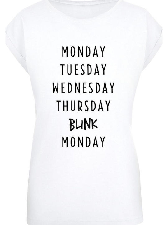 Mister Tee Damen T-Shirt Weiß