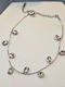 Anklet with Pink Stones Silver