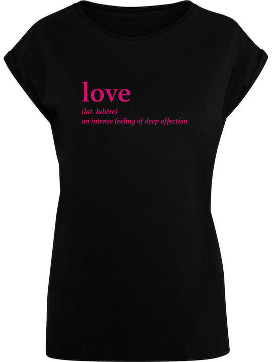 Mister Tee Damen T-Shirt Schwarz