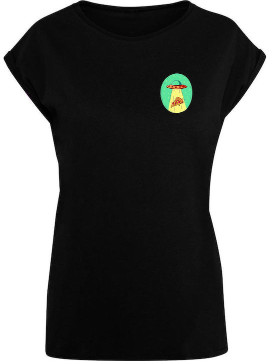 Mister Tee Damen T-Shirt Schwarz