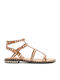 Precious02 Women's Flat Sandals Brown