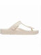 Gizeh Eva Flip Flops in Sandal Style in White Colour