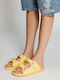 Women's Flat Sandals Yellow