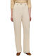 Women's Linen Trousers Ecru