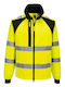 Arbeitsjacke Sweatshirt Wx2 mit reflektierenden Bändern Iso 20471 Größe 4xl Gelb Schwarz R