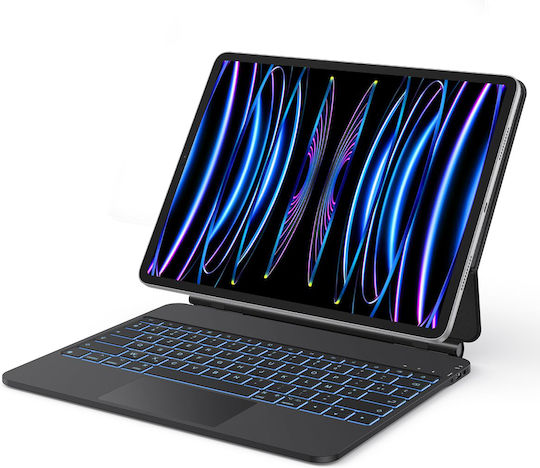 Πληκτρολόγιο Ipad Air 13 Pro 12,9 Magic Trackpad Omoton Kc007 Azerty Μαύρο