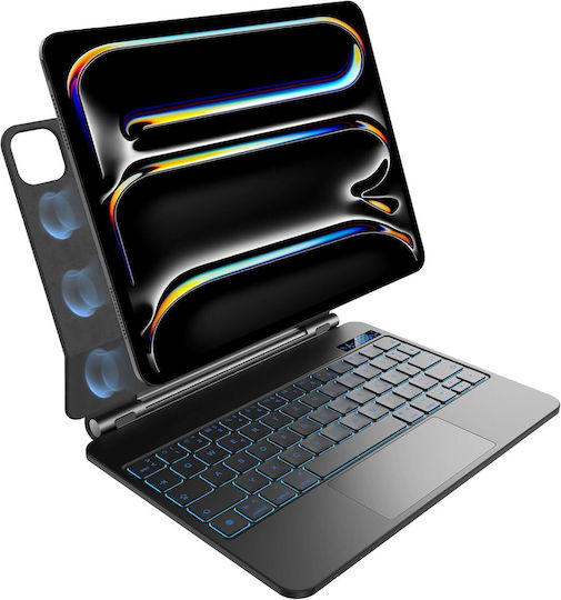 Θήκη Πληκτρολόγιο Nimin Ipad Pro 11 M4 2024 Qwertz Touchpad Μαύρη