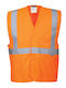 Portwest Men's Safety Vest with Reflective Tapes Orange