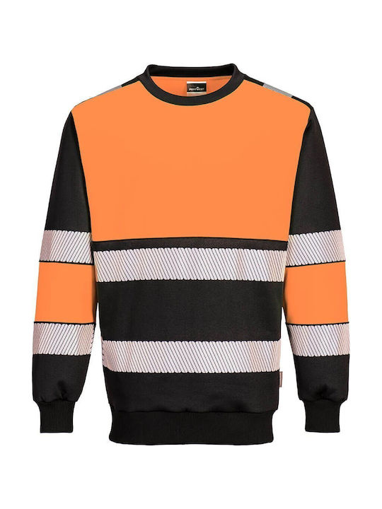 Portwest Pro Männer Sicherheitsweste mit reflektierenden Bändern Orange