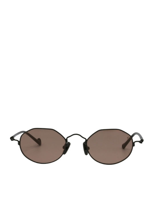 Eyepetizer Unisex Γυαλιά Ηλίου με Μαύρο Μεταλλικό Σκελετό και Καφέ Φακό BOKAAP-C.6-OP-68