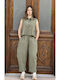 Women's Fabric Trousers Khaki