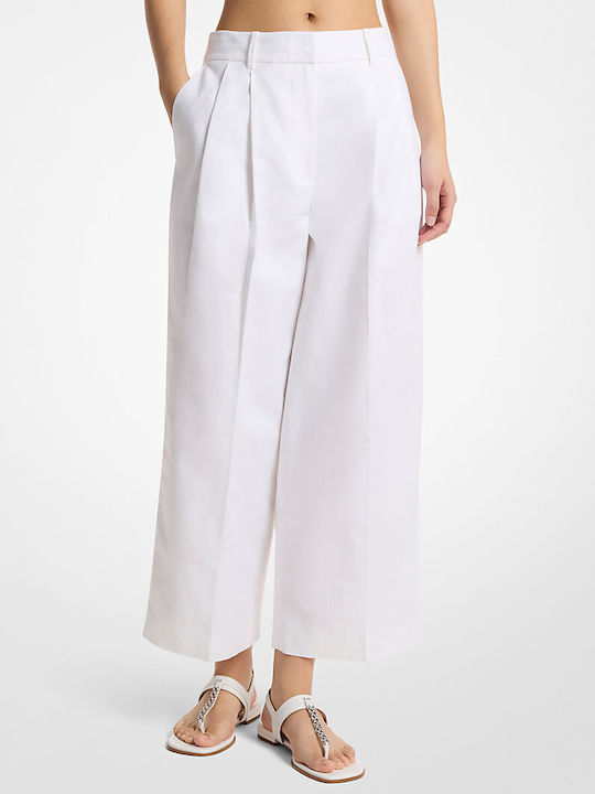 Michael Kors Women's Linen Pantaloons White