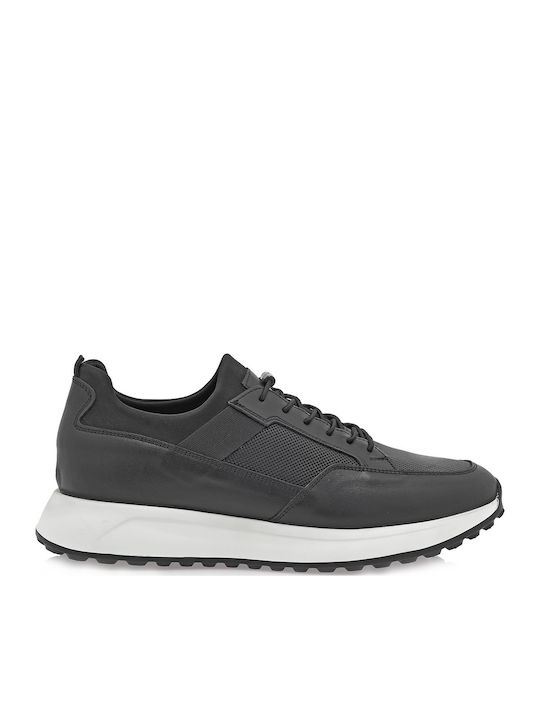 Men's Sneakers Black Leather