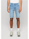 Men's Denim Shorts Light Blue Washed