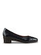 Leather Heels Blue