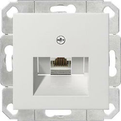 Computer Socket Poj Rj45 Cat 6 Gira System 55 Matt White Computer Socket Poj Rj45 Cat 6 Gira System 55 Matt White