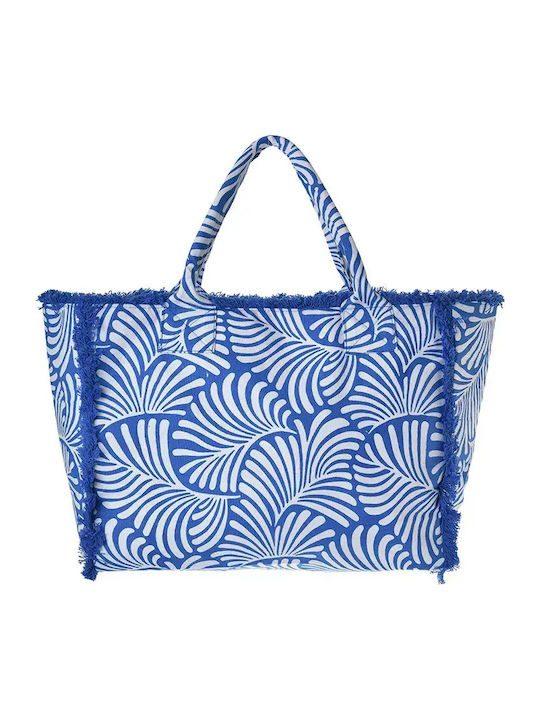 Ble Resort Collection Blue Fabric Beach Bag