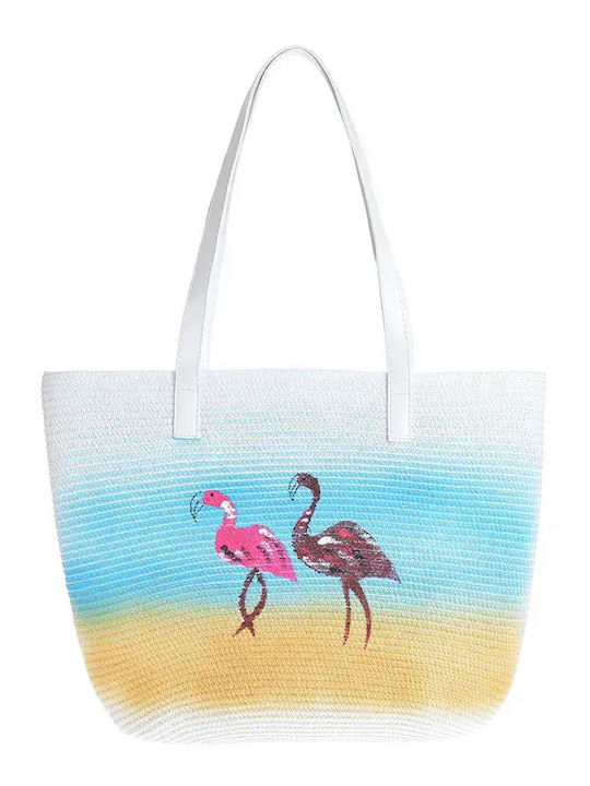 Ble Resort Collection Υφασμάτινη Τσάντα Θαλάσσης Εκρού